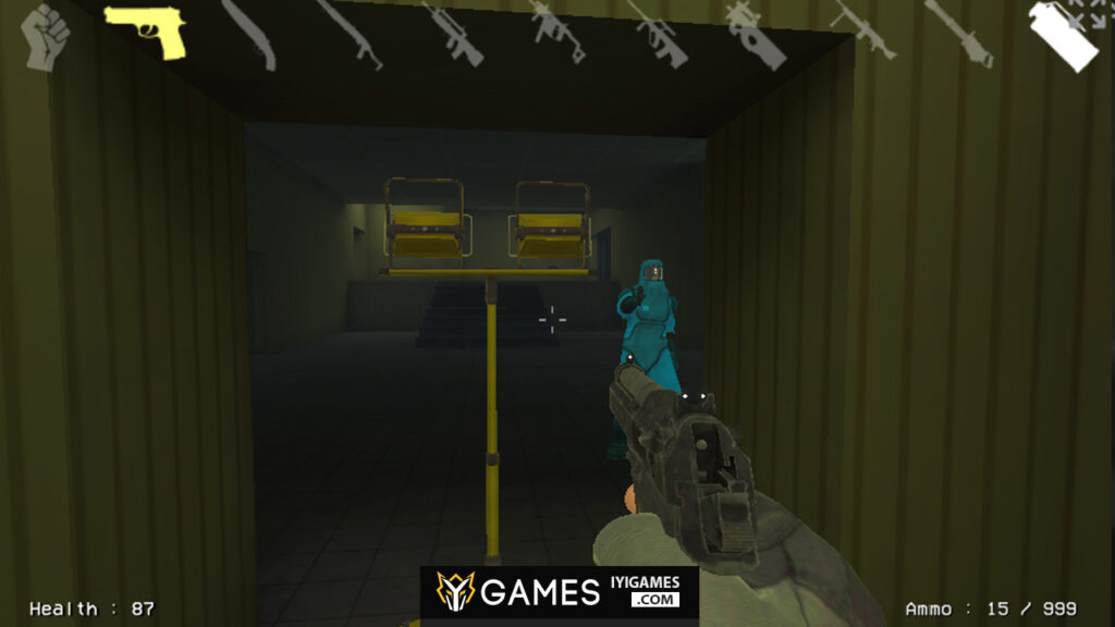 Backrooms Assault 2- inside the game on iyigames